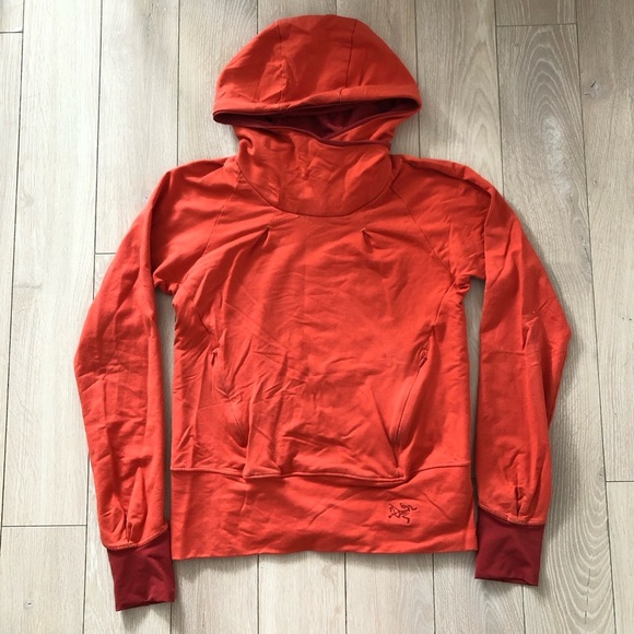 Arc’teryx Detente Hoodie in Orange Women’s Size M - Picture 1 of 13